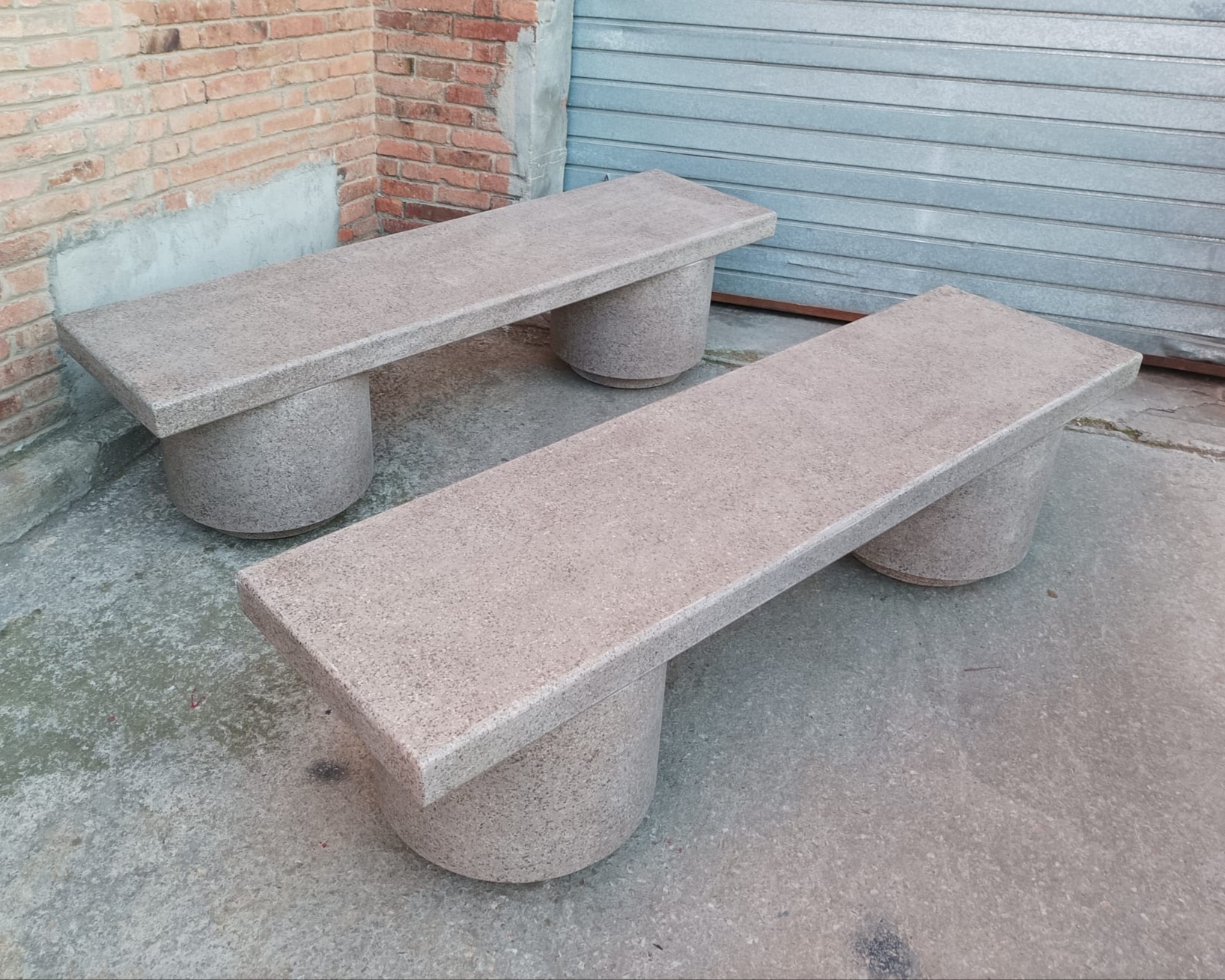 banco granito replica madera 48x191x50 (60eu) 4u